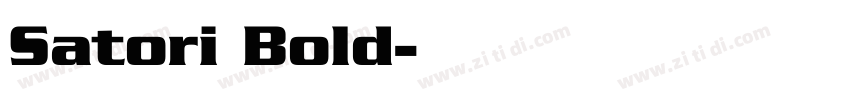 Satori Bold字体转换